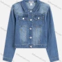 Wholesale Women's Casual Long Sleeve Distressed Flap Button Down Denim Jackets With Pockets preview