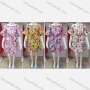 Wholesale Girls Causal Crew Neck Bell Sleeve Elastic Waist Floral Print Dress preview