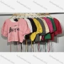 Wholesale Women's Casual Crew Neck Short Sleeve Letter Crop Top preview