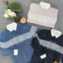 Wholesale Men's Casual Crew Neck Long Sleeve Colorblock Letter Print Knit Sweater preview