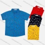 Wholesale Boy's Casual Allover Print Short Sleeve Shirt preview