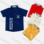 Wholesale Boy's Casual Letter Print Short Sleeve Shirt preview