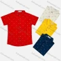 Wholesale Boy's Casual Allover Print Short Sleeve Shirt preview