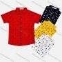 Wholesale Boy's Casual Allover Print Short Sleeve Shirt preview
