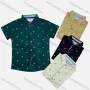 Wholesale Boy's Casual Allover Print Short Sleeve Shirt preview