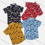 Wholesale Boy's Casual Allover Print Short Sleeve Shirt preview