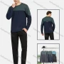 Wholesale Men's Athletic Crew Neck Long Sleeve Colorblock T-shirts preview