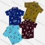 Wholesale Boy's Casual Allover Print Short Sleeve Shirt preview