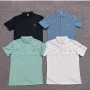 Wholesale Men's Casual Striped Letter Print Short Sleeve Polo Shirt preview