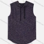 Wholesale Men's Hooded 100% Cotton Space Dye Curved Hem Tank Top preview