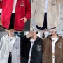 Wholesale Women's Casual Long Sleeve Embroidery Letter Drawstring Zipper Hooded Jackets preview