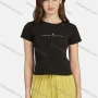Wholesale Women's Casual Letter Crew Neck Short Sleeve Slim Fit T-shirt preview