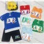 Wholesale Boy's Casual Letter Print Round Neck Short Sleeve Tee & Shorts 2 Piece Set preview