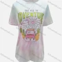 Wholesale Women's Casual Carton Graphic Round Neck Short Sleeve Tee preview