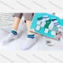 Wholesale Boys Comfy Colorblock Striped Crew Ankle Socks(10 Piece of Pack) preview