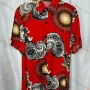 Wholesale Women's Vintage Short Sleeve Retro Graphic Button Down Shirts preview