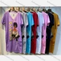 Wholesale Women's Casual Crew Neck Short Sleeve Graphic Tee Dress preview