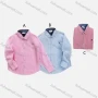 Wholesale Boys' Casual Collared Long Sleeve Pocket Plain Shirt preview