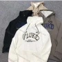 Wholesale Men's Casual Letter Print Drawstring Long Sleeve Kangaroo Pocket Hoodie preview