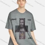 Wholesale Men's Hip Hop Crew Neck Short Sleeve Loose Fit Graphic Letter T-shirt preview