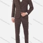 Wholesale  Men's Button Blazer&Vest&Suit Pants 3-Piece Plaid Slim Fit Suit Sets preview