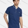 Wholesale Men's Casual Plain 100% Cotton Short Sleeve Labelled Polo Shirt 2215# preview