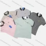 Wholesale Men's Casual Short Sleeve Embroidery Label Button Front Polo Shirts preview