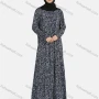 Wholesale Women's Casual Allover Print Long Sleeve Button Down Maxi Shirt Dress 1343# preview