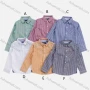 Wholesale Boys' Casual Collared Long Sleeve Pocket Striped Shirt preview