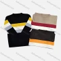 Wholesale Men's Casual Crew Neck Long Sleeve Colorblock Pullover Knit Sweater preview