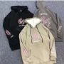 Wholesale Men's Casual Letter Print Drawstring Long Sleeve Kangaroo Pocket Hoodie preview