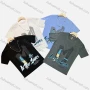 Wholesale Men's Casual Round Neck Short Sleeve Figure Graphic 100%Cotton T-shirt preview