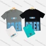 Wholesale Men's Casual Round Neck Short Sleeve Letter 100%Cotton T-shirt preview