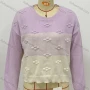 Wholesale Women's Casual Crew Neck Long Sleeve Colorblock Knit Pullover Sweater preview