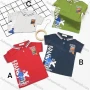 Wholesale Boys Casual Short Sleeve Letter Graphic Button Front Polo Shirts preview