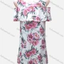 Wholesale Women's Flower Print Cold Shoulder Cami Dress preview
