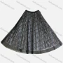 Wholesale Women's Summer Snakeskin Print Mesh Pleated Maxi Skirt preview