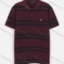 Wholesale Men's Casual Short Sleeve Two Tone Striped Button Polo Shirt preview