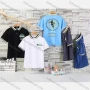 Wholesale Boy's Casual Letter Print & Graphic Striped Trim Short Sleeve Polo Shirt preview