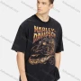 Wholesale Men's Hip Hop Crew Neck Short Sleeve Loose Fit Graphic Letter T-shirt preview