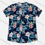 Wholesale Men's Casual V Neck Short Sleeve Floral Print T-Shirt preview