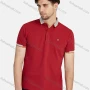 Wholesale Men's Casual Plain 100% Cotton Short Sleeve Labelled Polo Shirt 4# preview