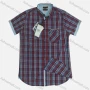 Wholesale Men's Casual Plaid Print Short Sleeve Patch Pocket Shirt preview