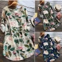 Wholesale Women's Elegant Scoop Neck Scoop Neck Floral Print Knee Length Dress preview