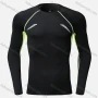 Wholesale Boy's Athletic Workout Round Neck Long Sleeve Compression Shirts 320# preview