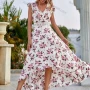 Wholesale Women's Casual Floral Print V Neck High Waist Midi Dress preview