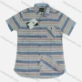 Wholesale Men's Casual Striped Short Sleeve Flap Pocket Shirt preview