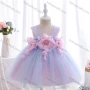 Wholesale Girls Lovely Sleeveless Pleated Flower Dress preview