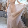 Wholesale Women's Elegant Sequin Mesh High Waist Floor Length Halter Evening Dress preview
