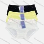 Wholesale Women's Comfy Breathable High Waist Allover Print Splicing Plain Brief preview
